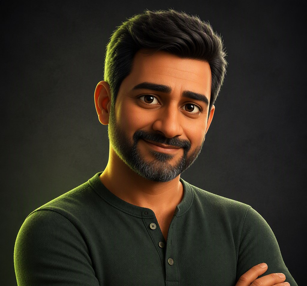 Illustrated portrait of Utkarsh Deep